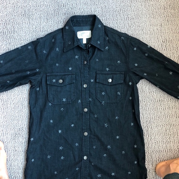 Current Elliot Denim Star Shirt Size 1 - Picture 6 of 7
